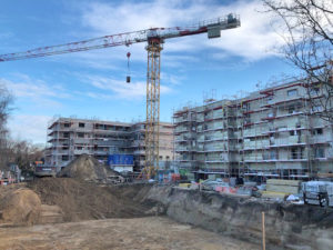 Neubau Dolomitenstraße 47/49, Baufortschritt Stand Januar 2021