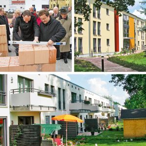 2010 bis 2012 – 
Die EWG baut wieder:  
seit 1990 erstes Neubauvorhaben mit
44 Wohnungen in zwei Bauabschnitten in der Hermann-Hesse-Straße