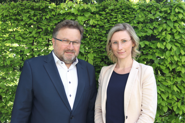 Vorstand der EWG, Frau Kerstin Hewert und Herr Chris Zell (Foto 2023)
